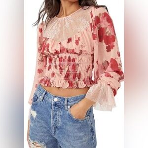 Free People Daphne Blouse NWOT Size L